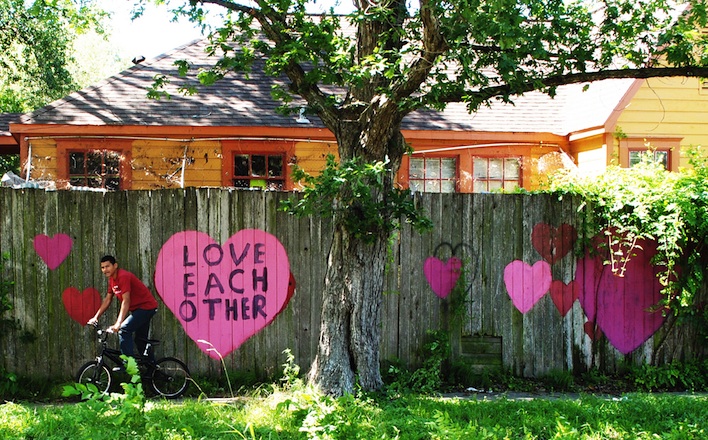 Good fences, Houston Heights, Texas