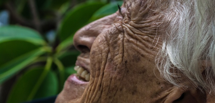 grandmother smiling