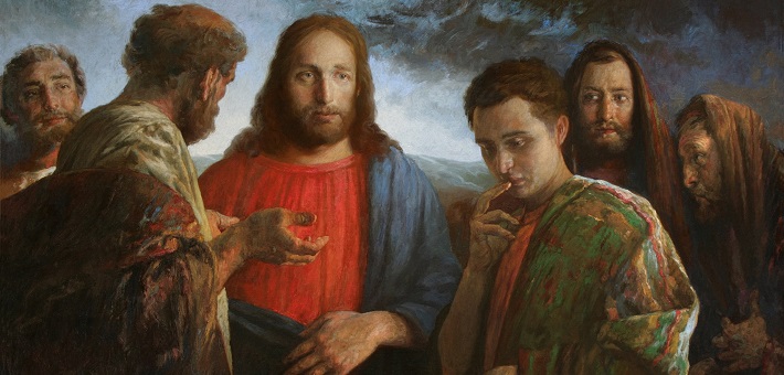 Christ and the Rich Young Man (painting by A. N. Mironov