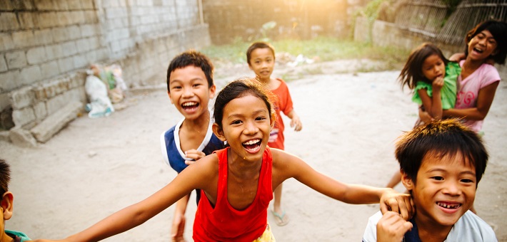 Children playing in the street