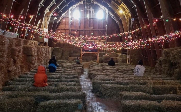 Christmas in the barn