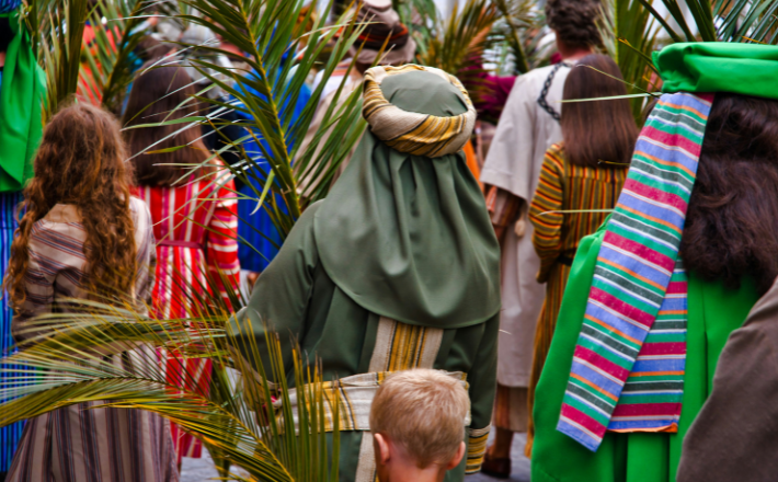 Palm Sunday procession photo