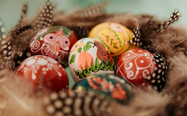 Hand-painted Easter eggs