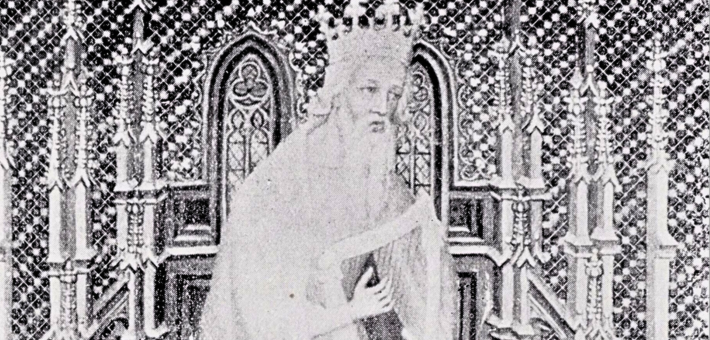 Detail of David, from the Psalter of Jean de Berry, André_Beauneveu, before 1402