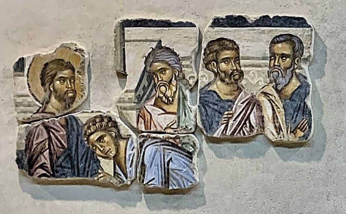 Detail from a Romanian Fresco ca. 1365.