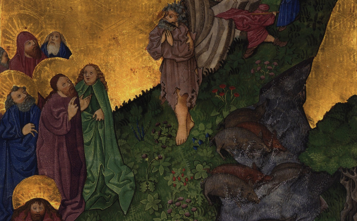 Detail from the Ottheinrich Bible, ca. 1450.