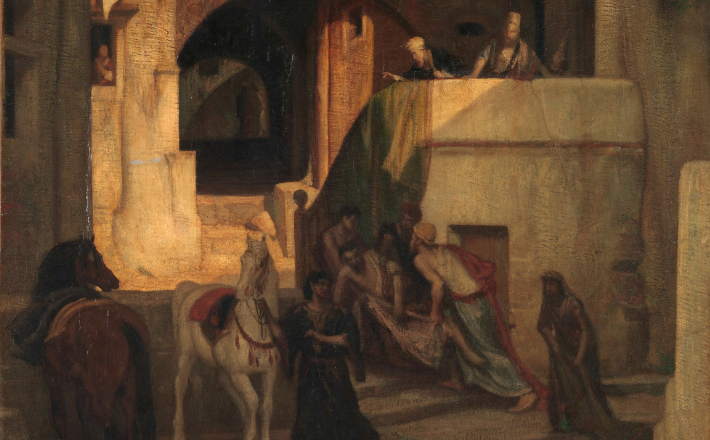 Detail from Alexandre-Gabriel Decamps' 