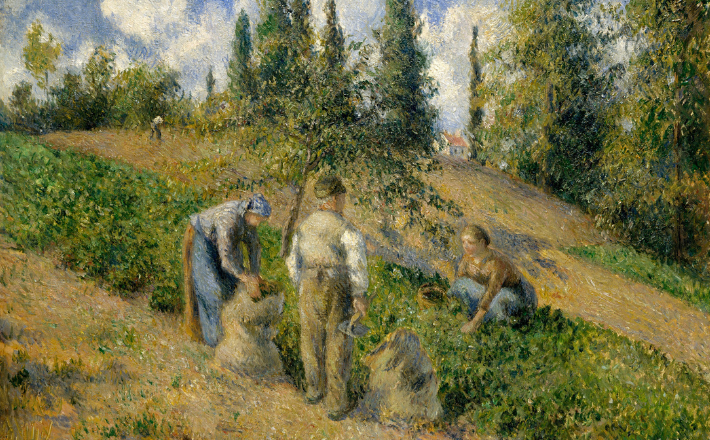 Detail from Camille Pissarro's 