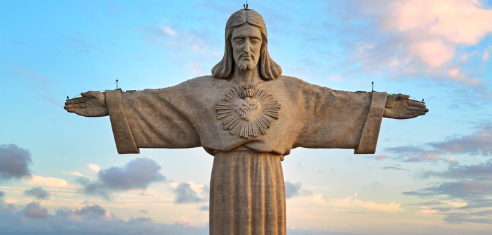 Photo of The Sanctuary of Christ the King in Almada, Portugal.