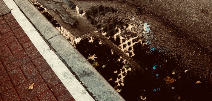 photo of beautiful light shining in a puddle