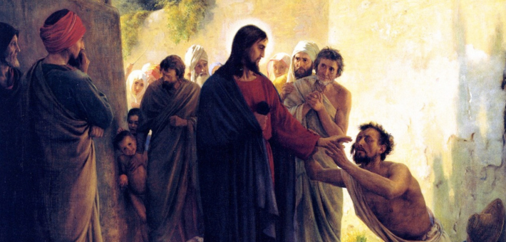 Detail from Carl Bloch's 