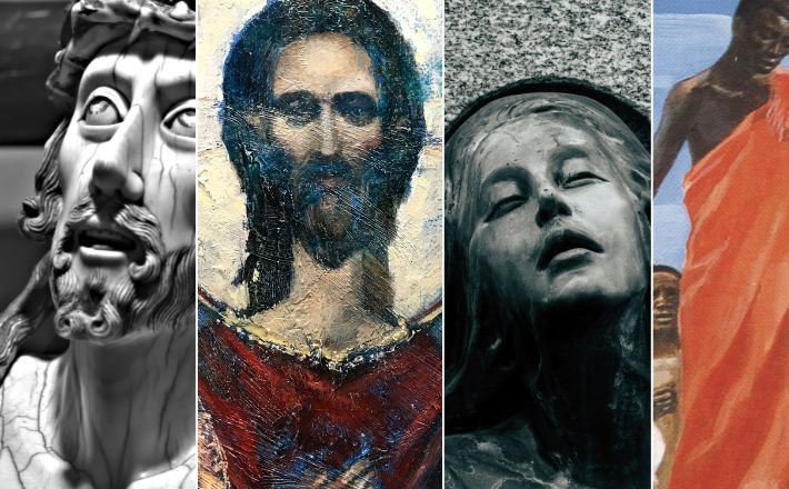 Four different Christ-like depictions