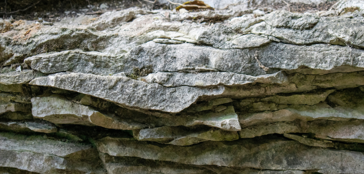 photo of stacked limestone rocks