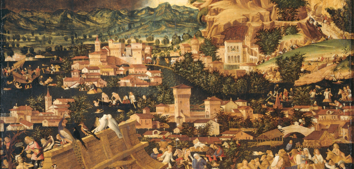 15th Century painting of the great flood
