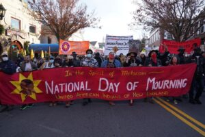 photo of a national day of mourning march